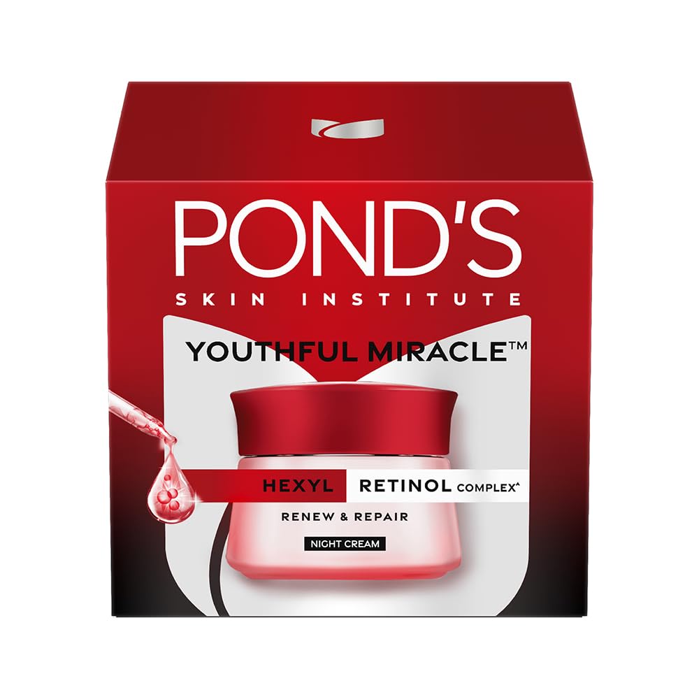 Ponds Youthful Miracle Hexyl Retinol Complex Renew And Repair Night Cream 50g