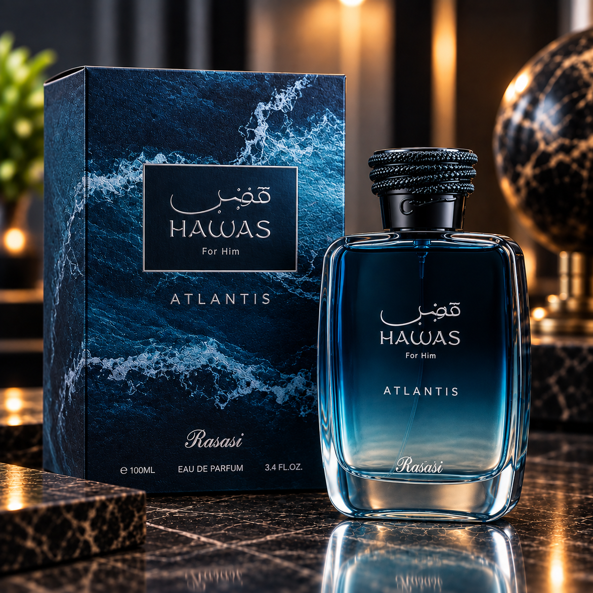 Rasasi Hawas Atlantis - (100% Authentic)