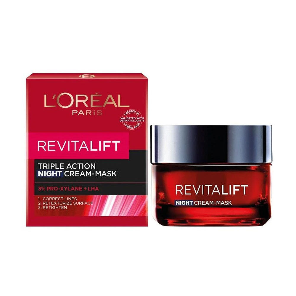L'Oreal Paris Revitalift Triple Action Night Cream Mask 50ML