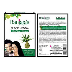Banjara's Black Henna with Aloevera Hair Colour 10g
