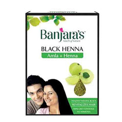 Banjaras Black Henna with Amla Hair Colour 10g