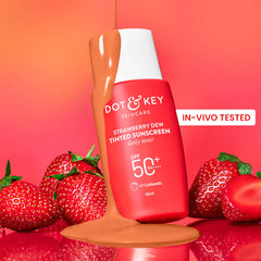 Dot & Key Strawberry Dew Tinted Sunscreen, In-Vivo Tested SPF 50+ PA++++ ( 50ml )