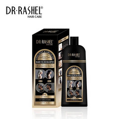 Dr.Rashel Collagen And Argan Oil Hair Color Shampoo Natural Black 400ml