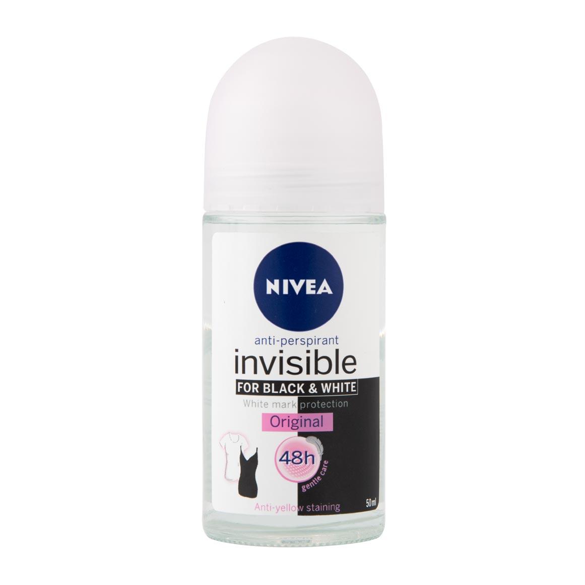 Nivea Invisible for Black and White Roll On 50 ml