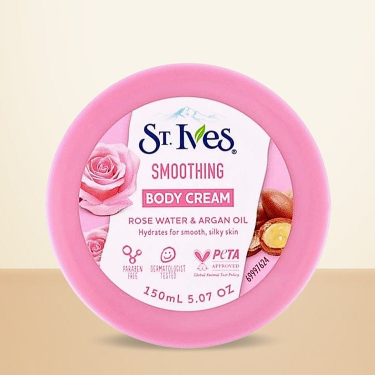 St. Ives Soothing Rose Water And Argan Oil Body Cream 150ml