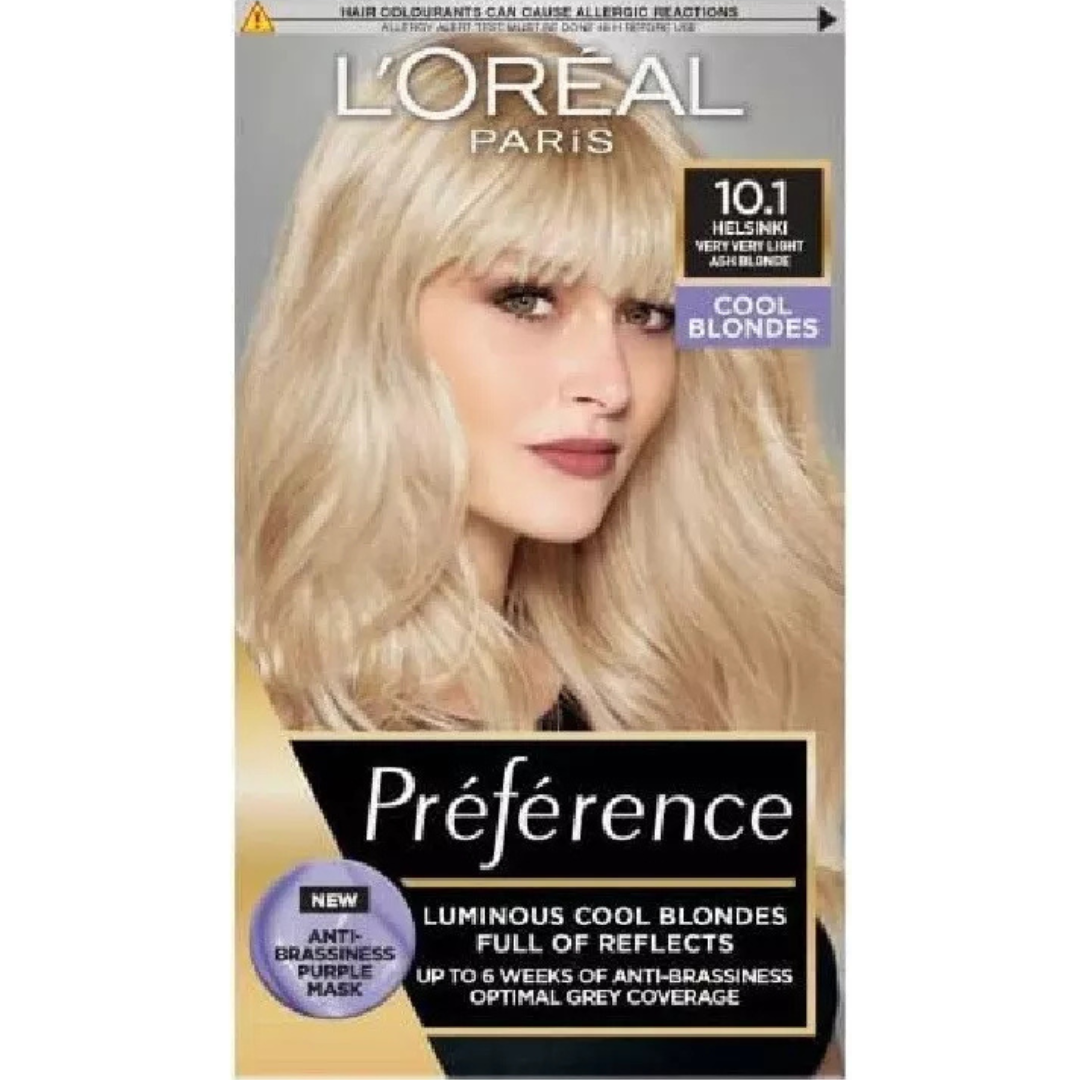 L'Oréal Paris Preference 10.1 Helsinki Very Light Ash Blonde Hair Dye 60ml