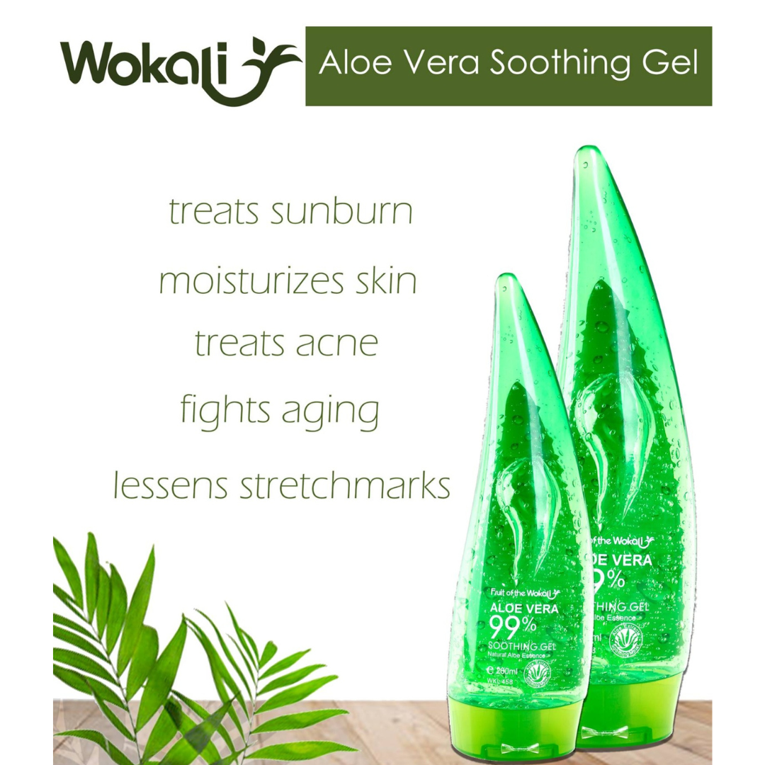 Wokali 99% Aloe Vera Soothing Gel 120ml