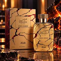 Rasasi Hawas Lava Gold EDP 10ml & 100ml - (100% Authentic)