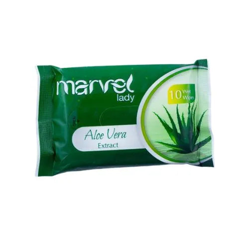 Marvel Lady Aloe Vera Extract 10 Wet Wipes