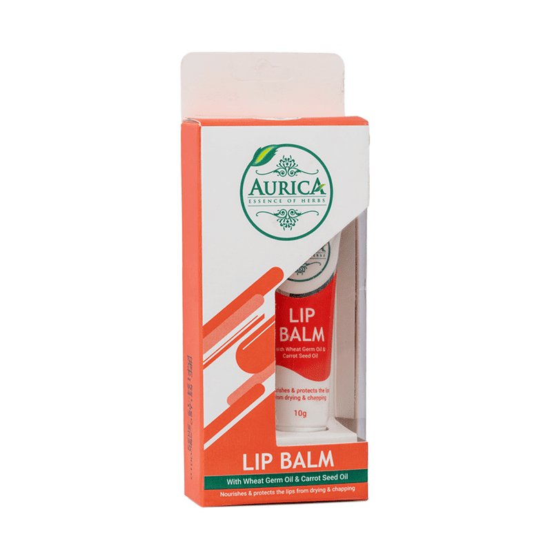 Aurica LIp Balm Wheat Germ Oil & Carrot Seed Oil 10g - ShopXonline