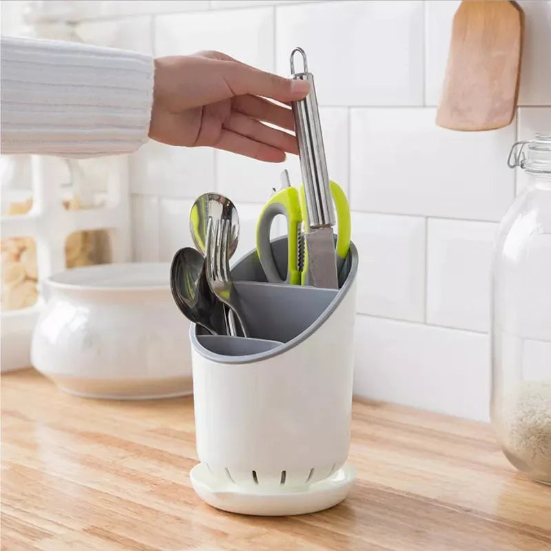 Cutlery Storage Holder Plastic Drainer