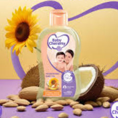 Baby Cheramy Nourishing Baby Oil With Sunflower, Coconut & Sweet Almond Oil - 100ml - ShopXonline