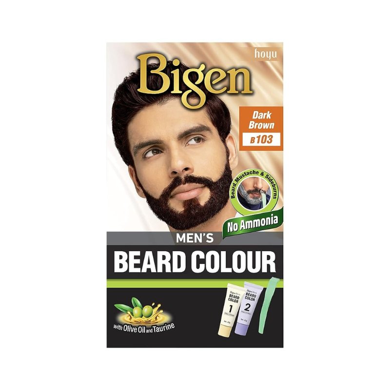 Bigen Dark Brown Men's Beard Color - 20g - ShopXonline