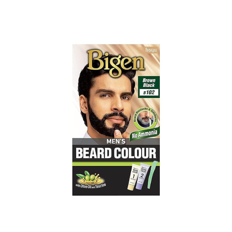 Bigen Men's Brown Black Beard Color - 20g - ShopXonline