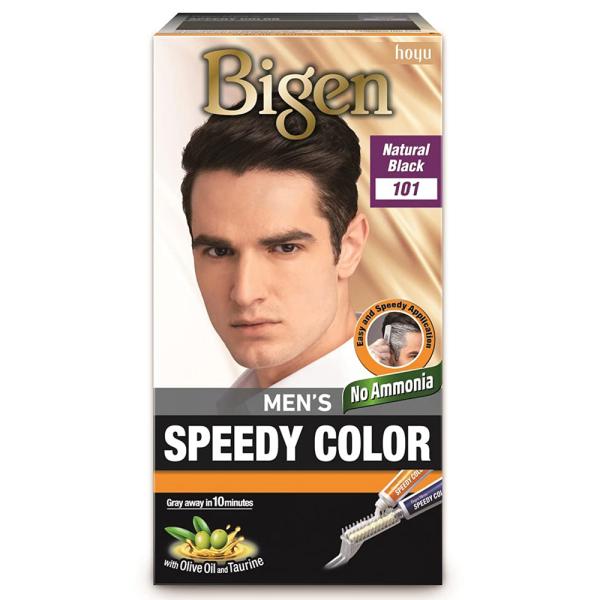 Bigen No.101 Natural Black Men's Speedy Hair Color 40g - ShopXonline