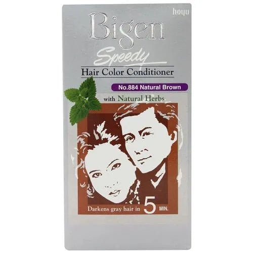 Bigen Speedy No Ammonia Hair Color Conditioner no.884 Natural Brown - 80g - ShopXonline