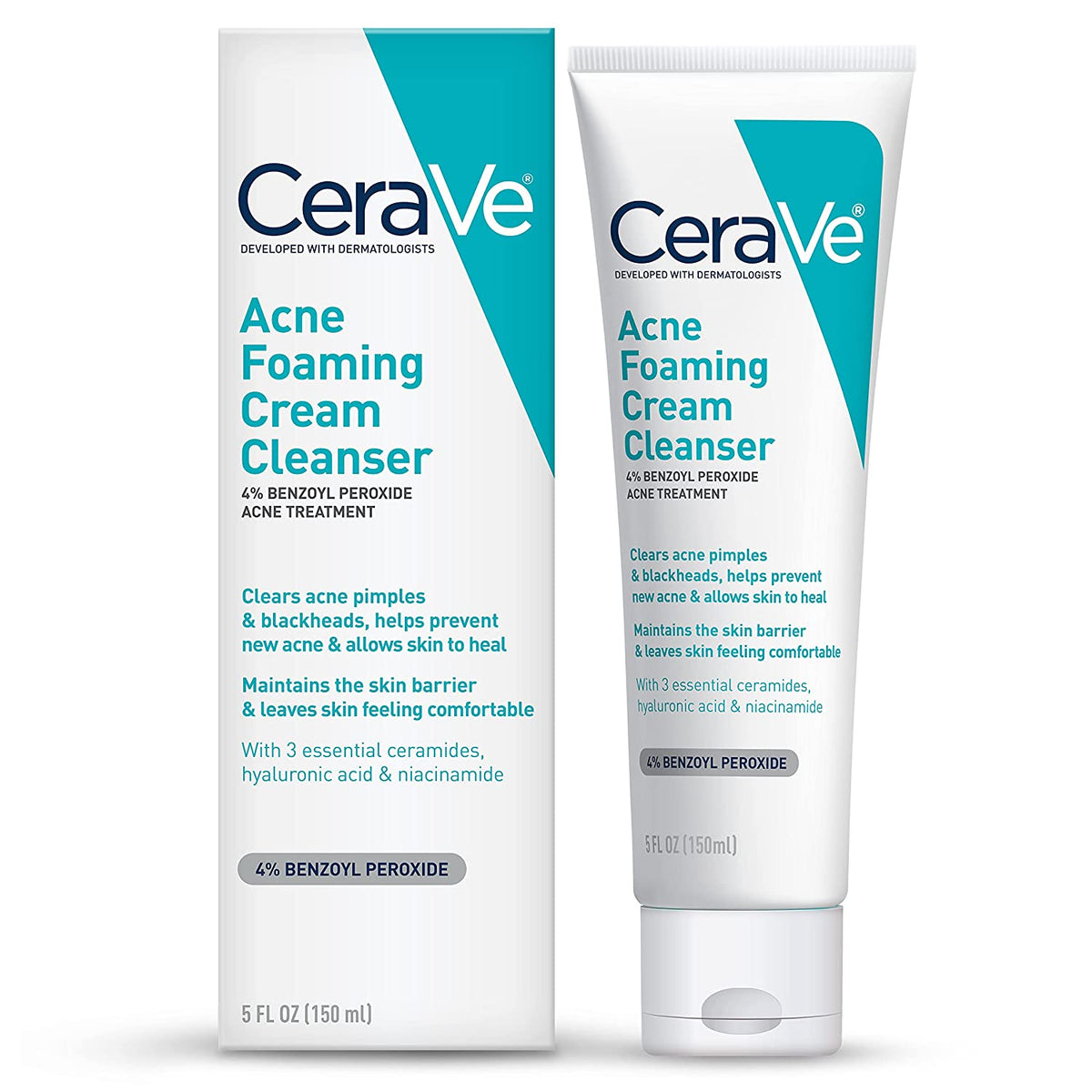 CeraVe Acne Foaming Cream Cleanser - 150ml (Canada) - ShopXonline