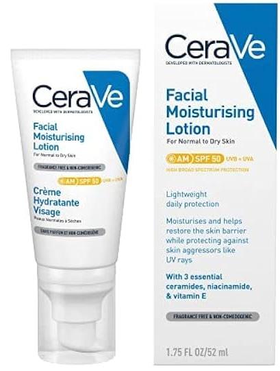 CeraVe Facial Mosturising Lotion SPF 50 52ml - ShopXonline