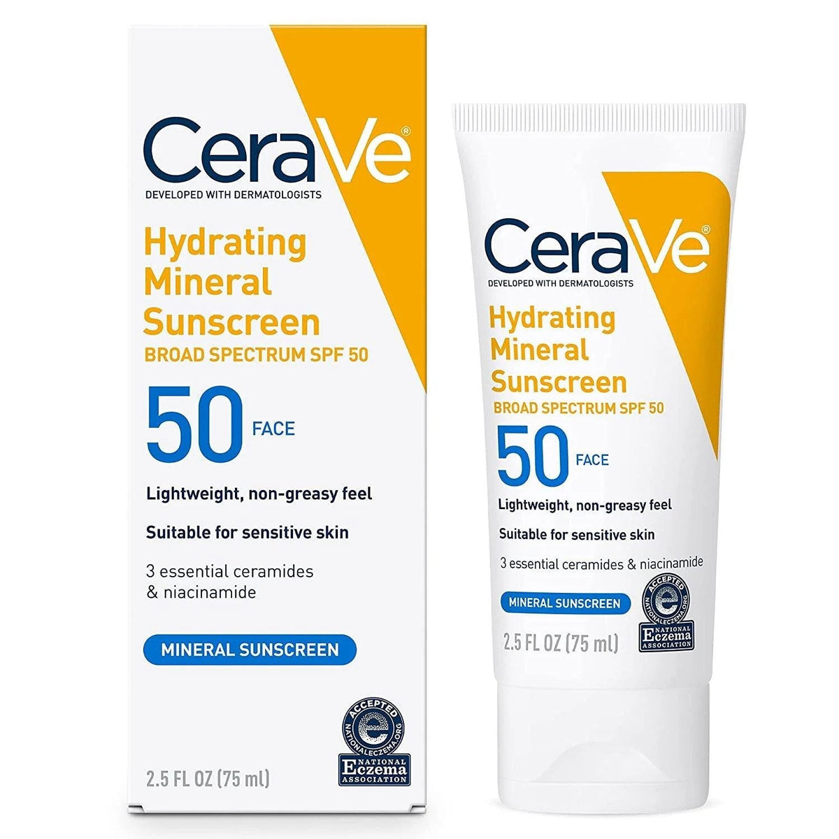 CeraVe Hydrating Mineral Sunscreen 75ml - (Canada) - ShopXonline