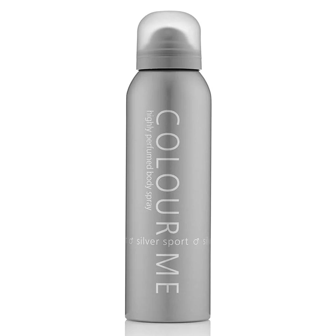 Colour Me Silver Sport Highly Perfumed Body Spray - 150ml - ShopXonline