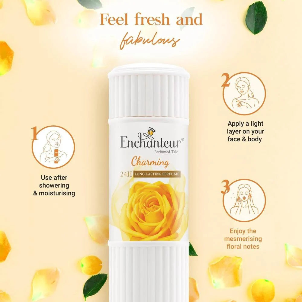 Enchanteur Perfumed Talc, Charming, 250g
