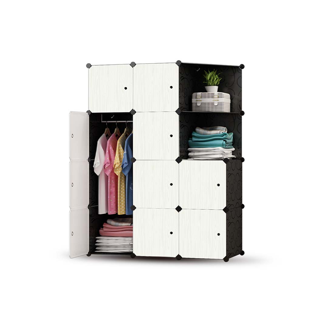 DIY 10 Cubes With Hanger Storage Cabinet - CODE 163 - ShopXonline