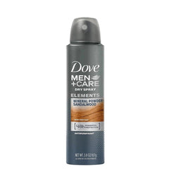 Dove Men+Care Mineral Powder Sandalwood Body Spray 250ml - ShopXonline