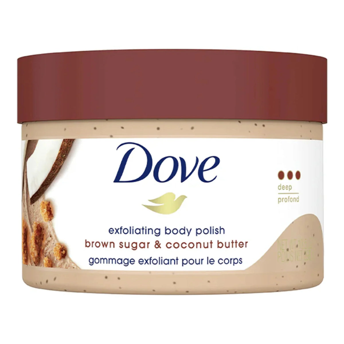 Dove brown sugar & coconut butter exfoliating body polish 298g