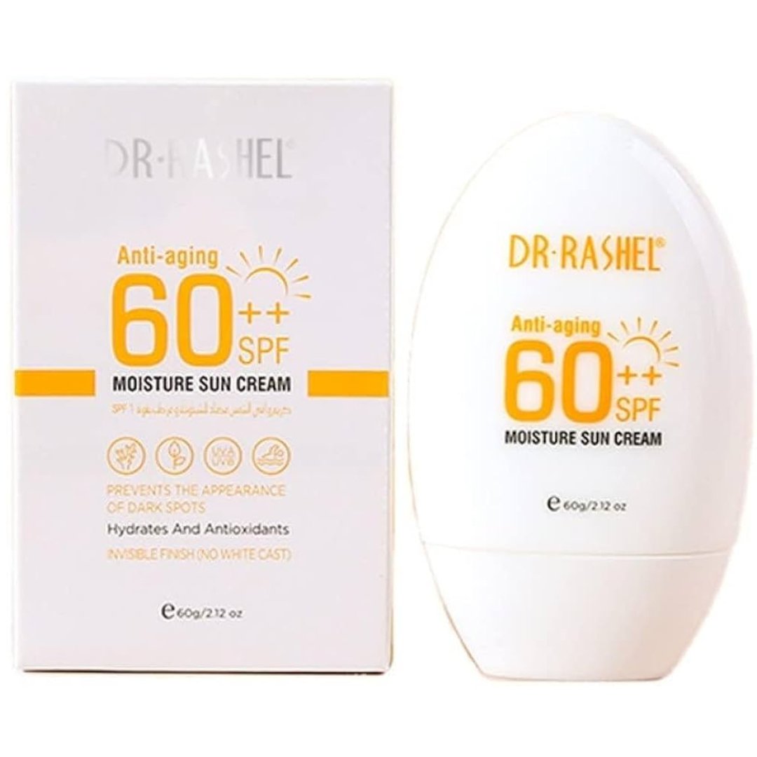 Dr Rashel Anti Aging 60++ SPF Moisture Sun Cream 60g - ShopXonline