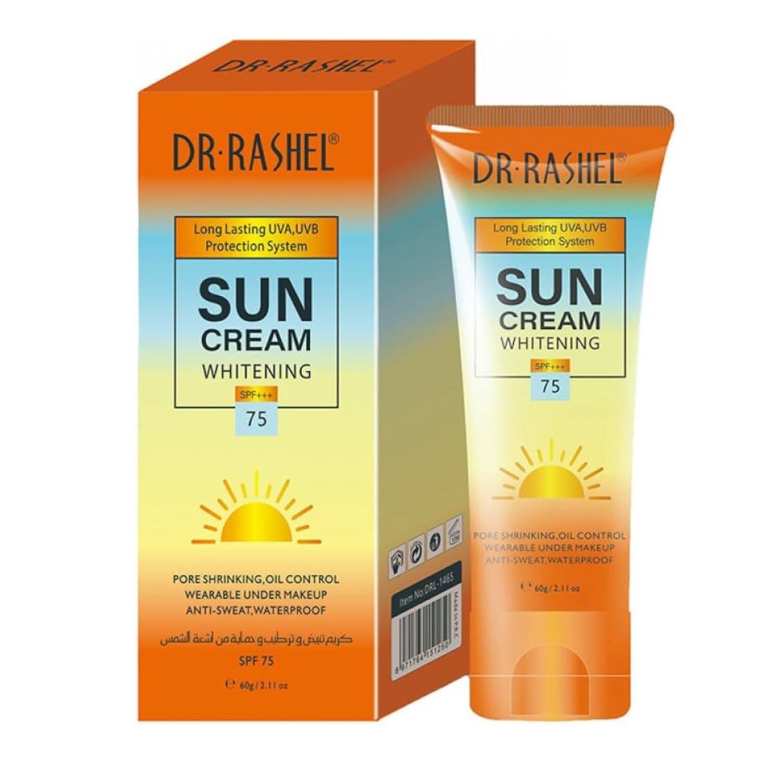 Dr. Rashel SPF+++75 Sun Cream Whitening - 60g - ShopXonline
