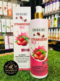 Dr. Rashel Strawberry Milk Glowing Whitening Lotion - 452ml - ShopXonline