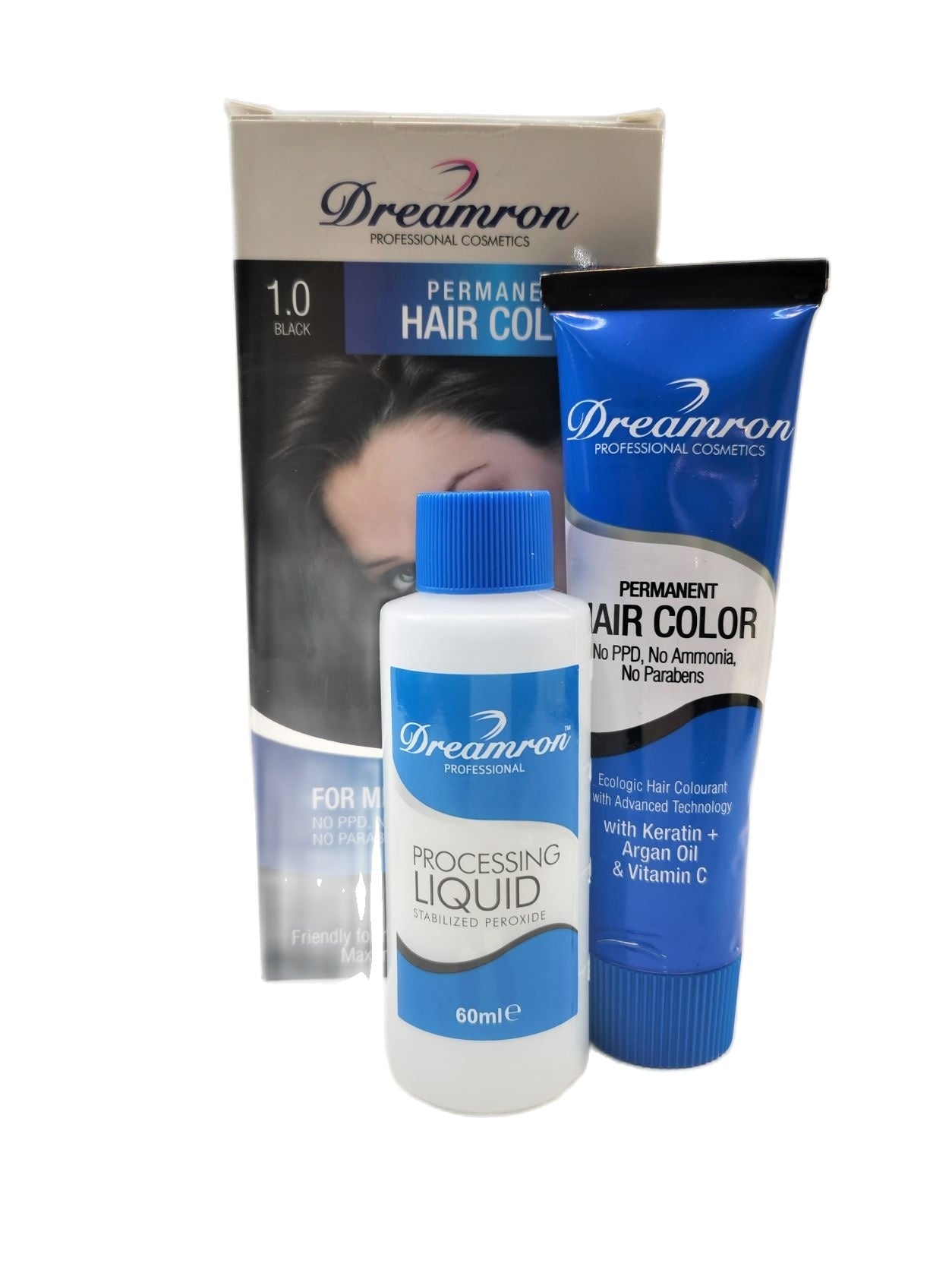 Dreamron Permanent Hair Color (No PPD, No Ammonia, No Parabens) - 60ml - ShopXonline