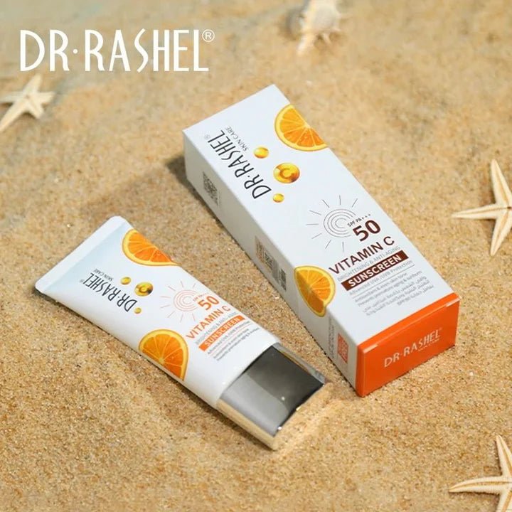 Dr.Rashel Vitamin C Brightening & Anti - Aging Sunscreen SPF50 - 50g - ShopXonline