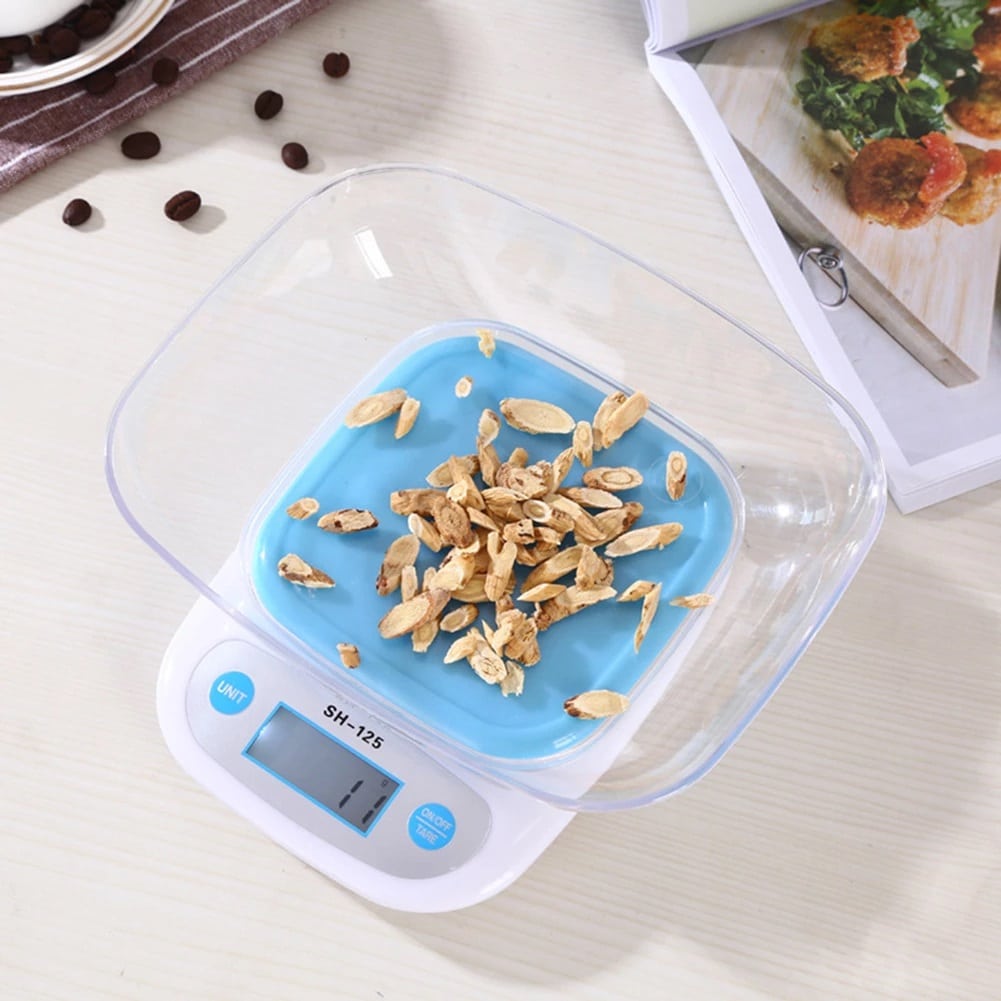 Electronic Kitchen Scale With Tray - ShopXonline