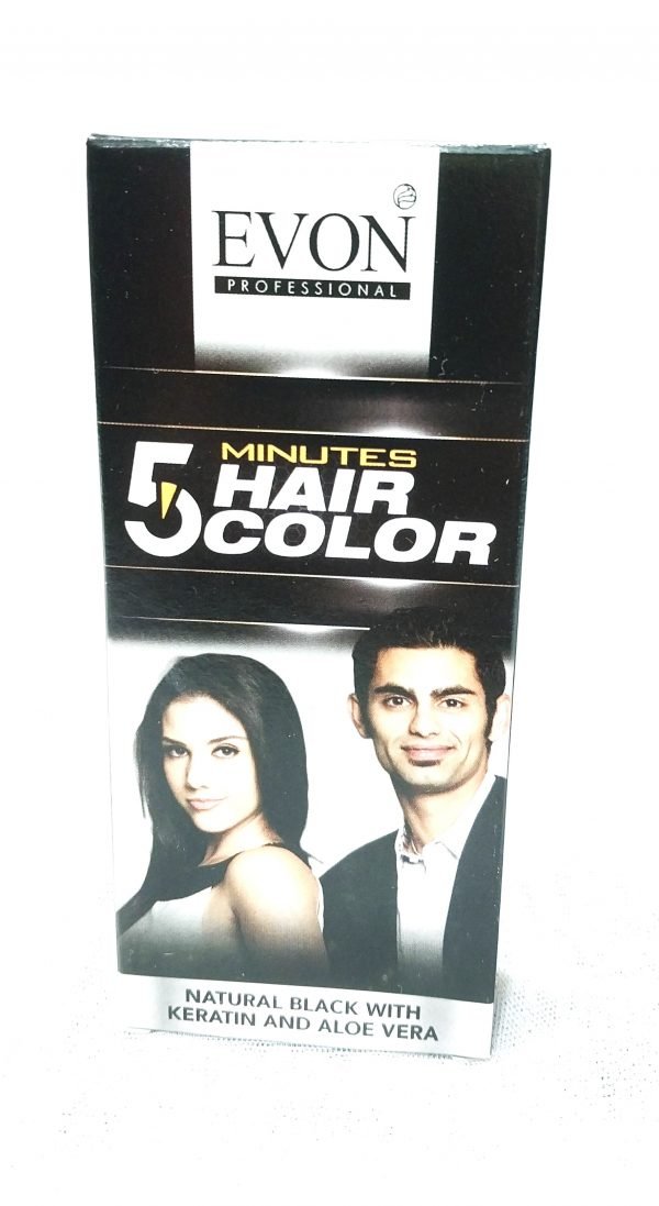 Evon 5 Minute Hair Color 1.0 Black 20ml - ShopXonline