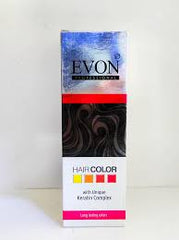 Evon Hair Color With Unique Keratin Complex 1.0 Black - 60ml - ShopXonline