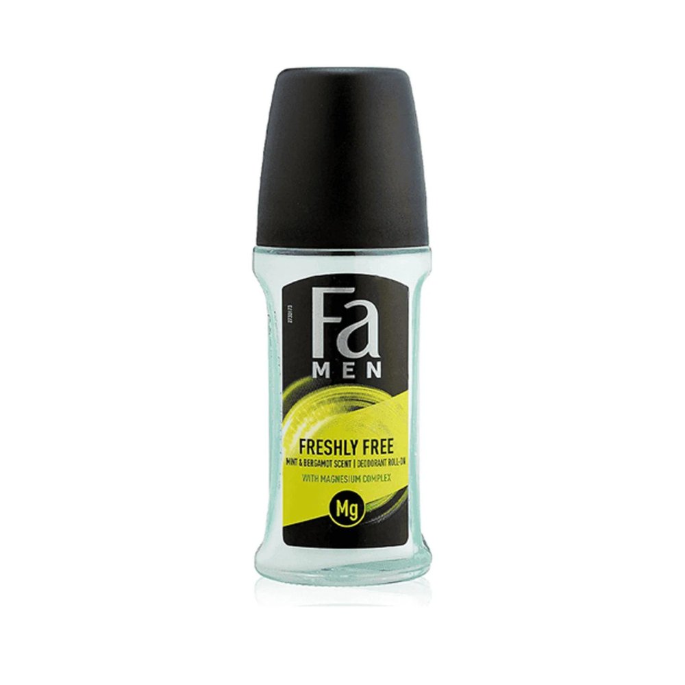 Fa Men Freshly Free Mint And Bergamot Scent Deodorant Roll On - 50ml - ShopXonline
