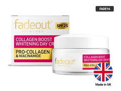 Fadeout Skincare Collagen Boost SPF25 Whitening Day Cream Pro - Collagen & Niacinamide 50ml - ShopXonline