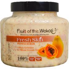 Fruit of The Wokali Fresh Skin Papaya Scrub - 500g - ShopXonline