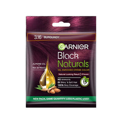 Garnier Black Naturals Hair Color 3.16 Burgundy - 20ml + 20g - ShopXonline