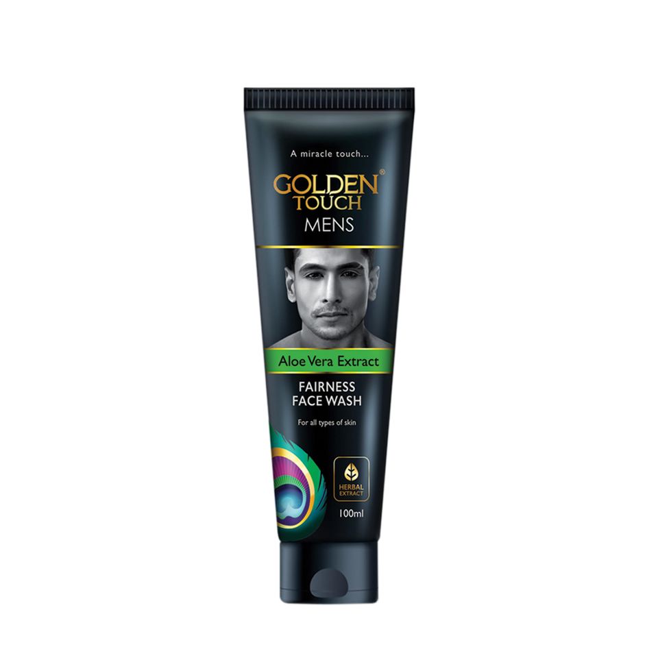 Golden Touch Men's Fairness Face Wash Aloe Vera - ShopXonline