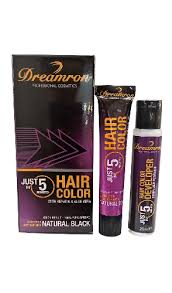 Dreamron Hair Color - Natural Black -20ml - just in 5 minutes