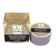 Herb Line Gluta Saffron Natural Fairness Day Cream - 50g - ShopXonline