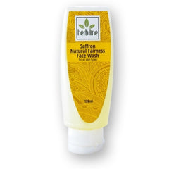 Herb Line Saffron Natural Fairness Face Wash - 120ml - ShopXonline