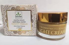Herbline Gluta Gold Natural Glow Night Cream - 50g - ShopXonline