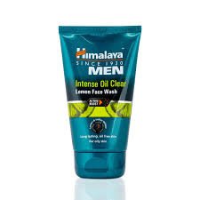 Himalaya Men Intense Oil Clear Lemon Face Wash - For Oil - free Skin - ShopXonline