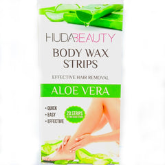 Huda Beauty Aloe Vera Body Wax - 20 Strips - ShopXonline