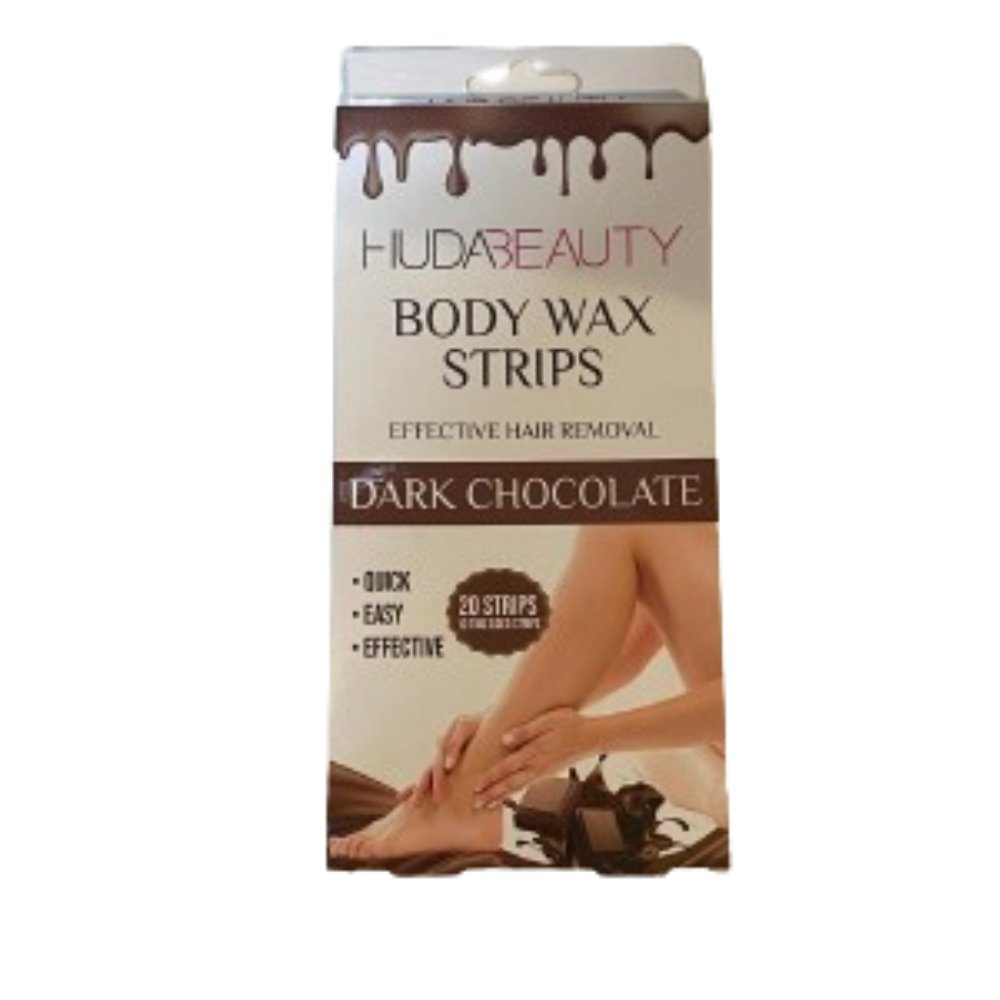 Huda Beauty Dark Chocolate Body Wax - 20 Strips - ShopXonline