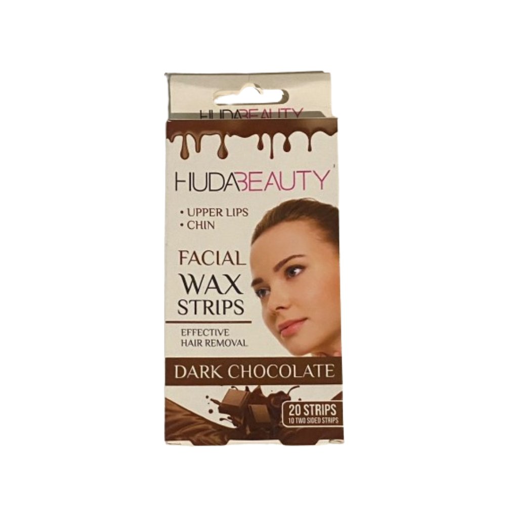 Huda Beauty Dark Chocolate Facial Wax Strips - 20 strips - ShopXonline