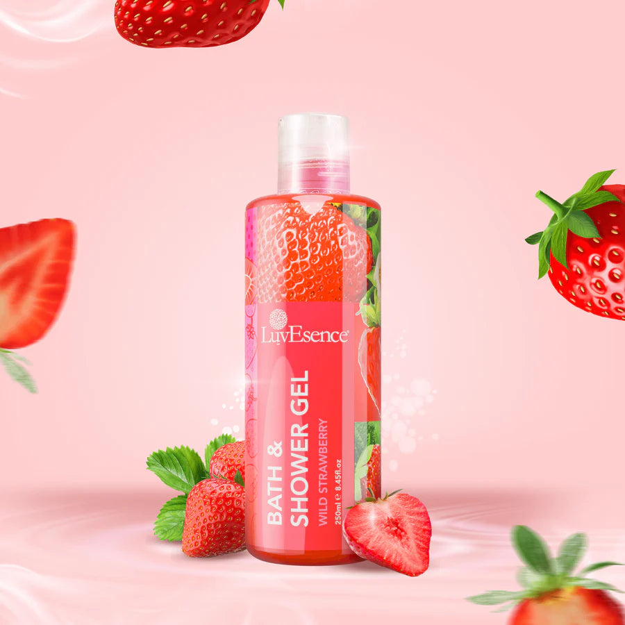 Luv Esence Wild Strawberry Bath & Shower Gel  (250ml)